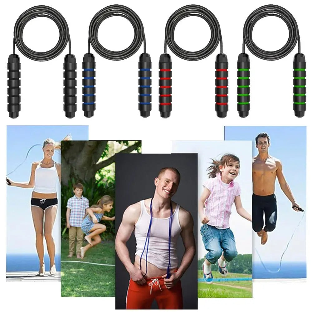 Jump Rope Professional Tangle Free Rapid Speed Jumping Rope Foam Handle Adjustable Steel Skipping Rope Gym Fitness Slim Body